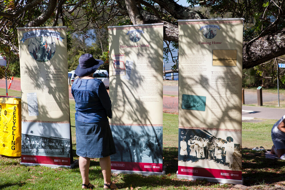 World War I display, Remembrance Day, Looking Forward to Peace Event, Tewantin-Noosa RSL Memorial Park, Tewantin, 11 November 2018
