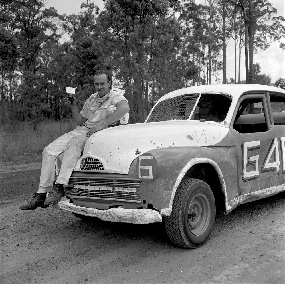 Trophy winner, Sunshine Coast Speedway, Wappa Falls Road, Yandina, 31 December 1972