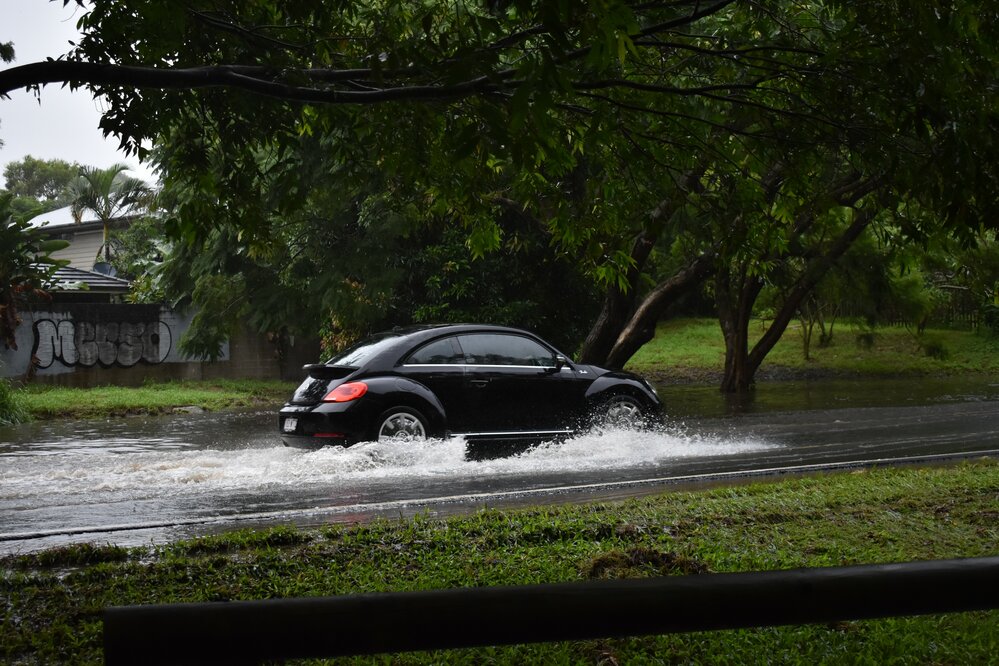 Flooding, Gibson Road, Noosaville, 26 February 2022