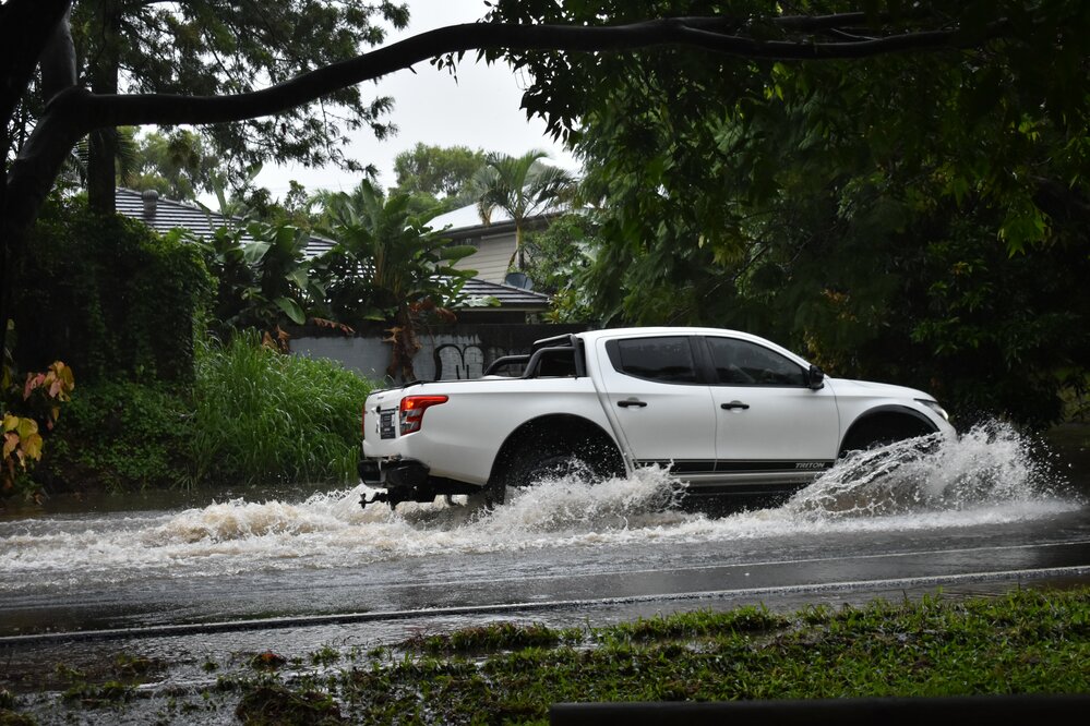 Flooding, Gibson Road, Noosaville, 26 February 2022
