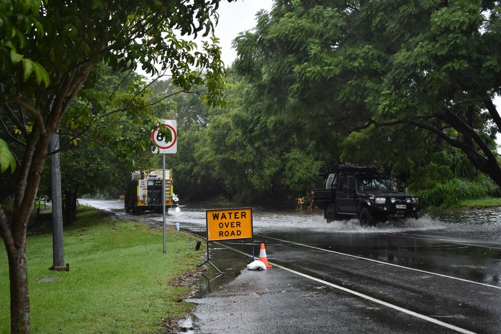 Flooding, Gibson Road, Noosaville, 26 February 2022