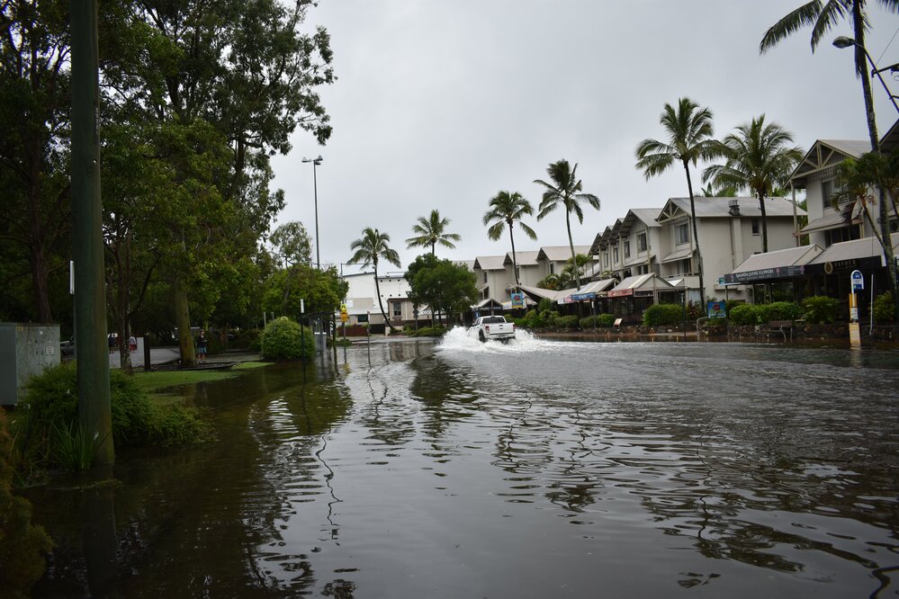 Flooding, Gympie Terrace, Noosaville, 26 February 2022