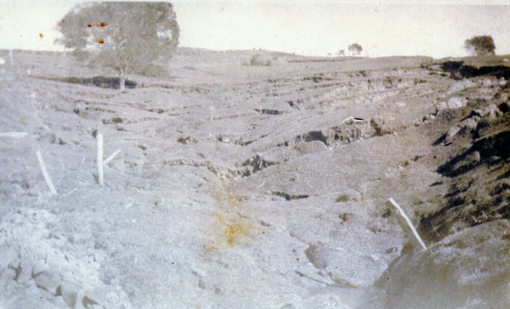 Landslip, James Bazzo's farm, Black Mountain, February 1927