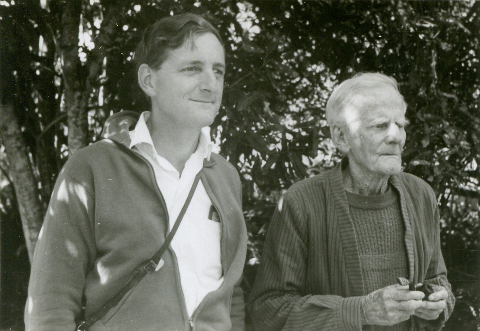 Alan Dunstan and Arthur Wallace, Wallace House, Noosaville, before 1970