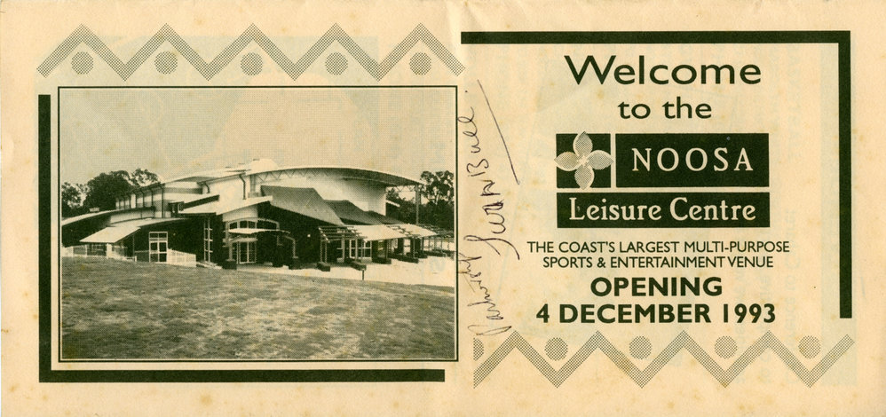 Flyer, Noosa Leisure Centre Opening, 4 December 1993