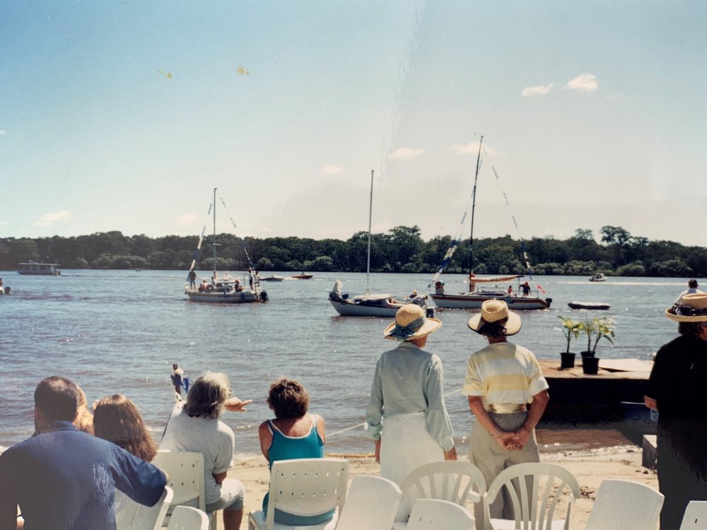 Sail Past, Grand Opening Celebrations, Noosa Yacht and Rowing Club, 142 Gympie Terrace, Noosaville, 1 April 1994
