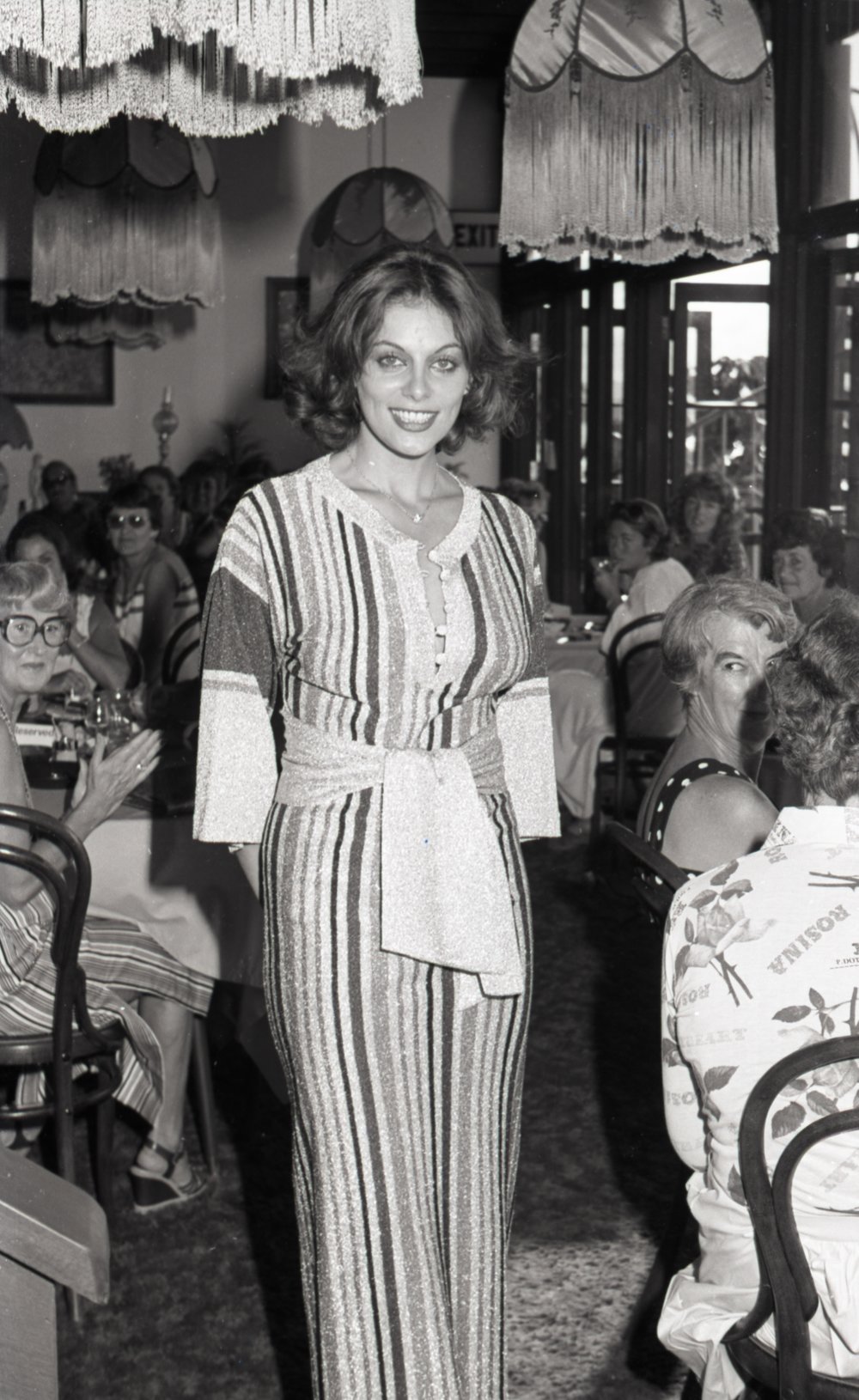 Noosa Ladies Lions fashion parade, Chantilly Restaurant, Noosa Heads, ca 1974
