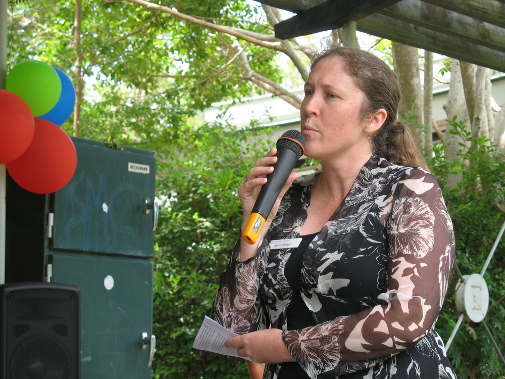 Kerri Contini, Library Manager, Noosaville Library and Noosa Leisure Centre 15th Birthday, Wallace Park, Noosaville, December 2008