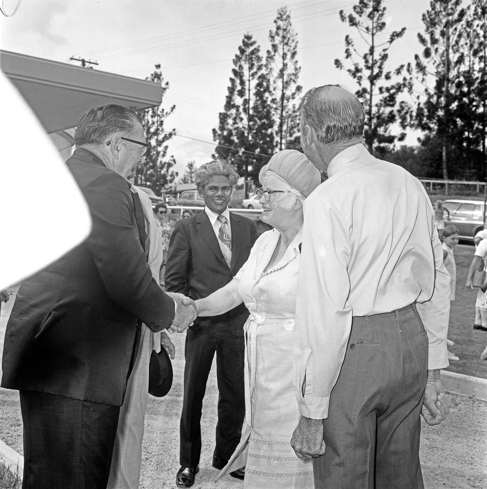 Guests, Official opening, Andrew Fisher Historic House, Gympie, 20 January 1973