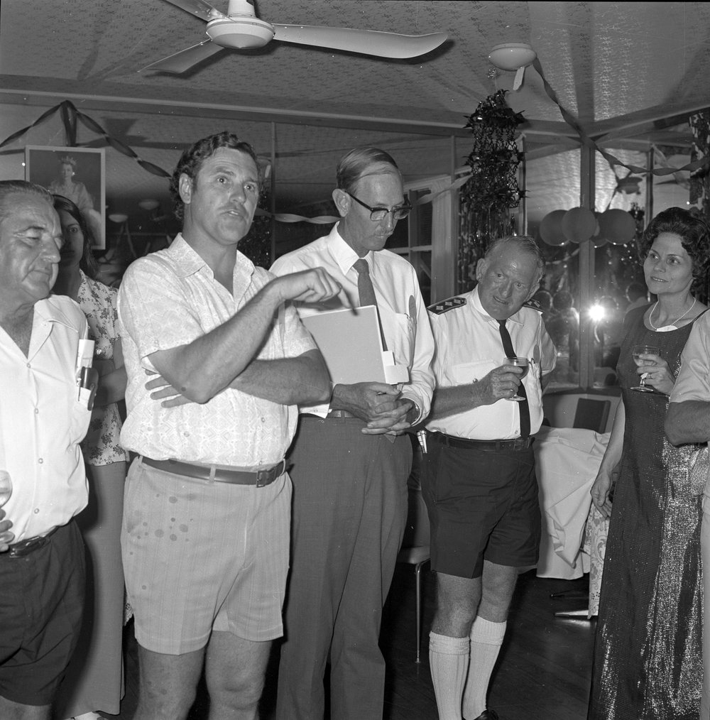 Partygoers, Lakes Motor Inn restaurant, Tewantin, ca 1970s