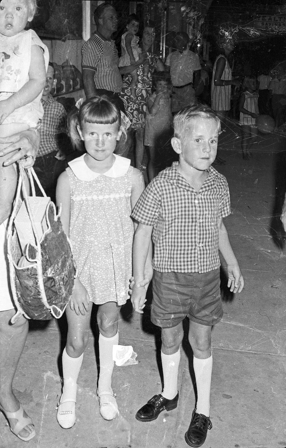 Attendees, Christmas Eve Mardi Gras, Poinciana Avenue, Tewantin, 24 December 1969