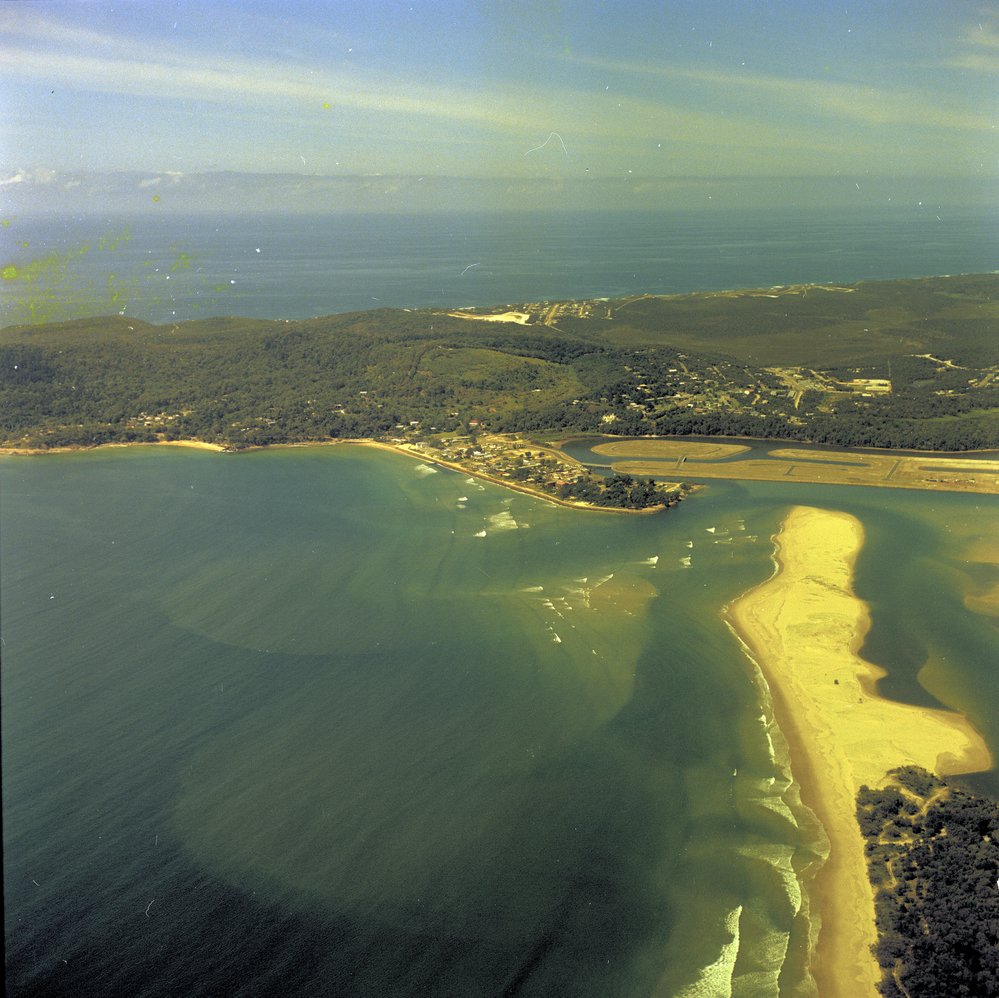 Aerial view, Noosa Spit and Noosa Heads, ca April 1974 Heritage Noosa