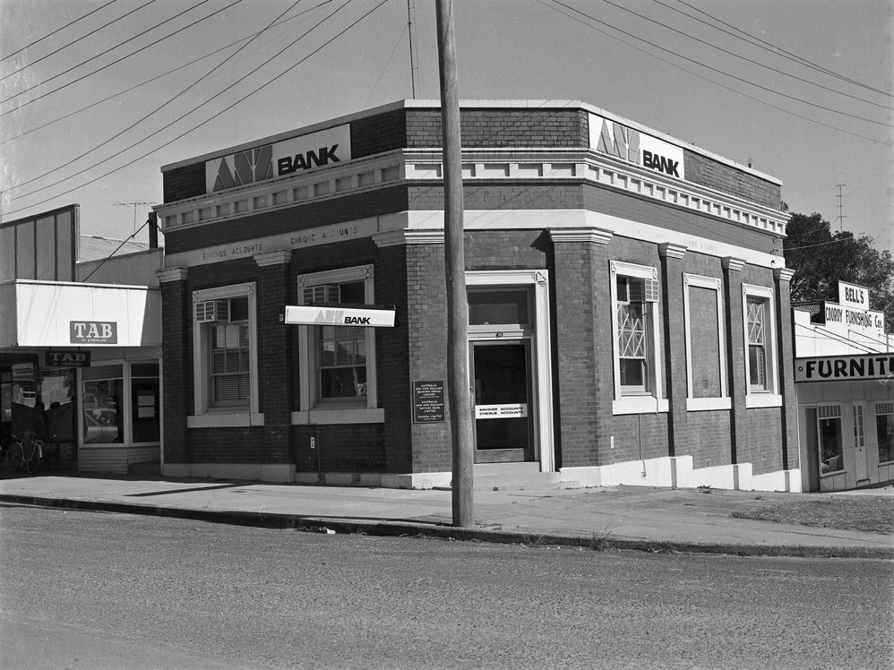 ANZ Bank, corner Maple &amp; Emerald Streets, Cooroy, June 1973 