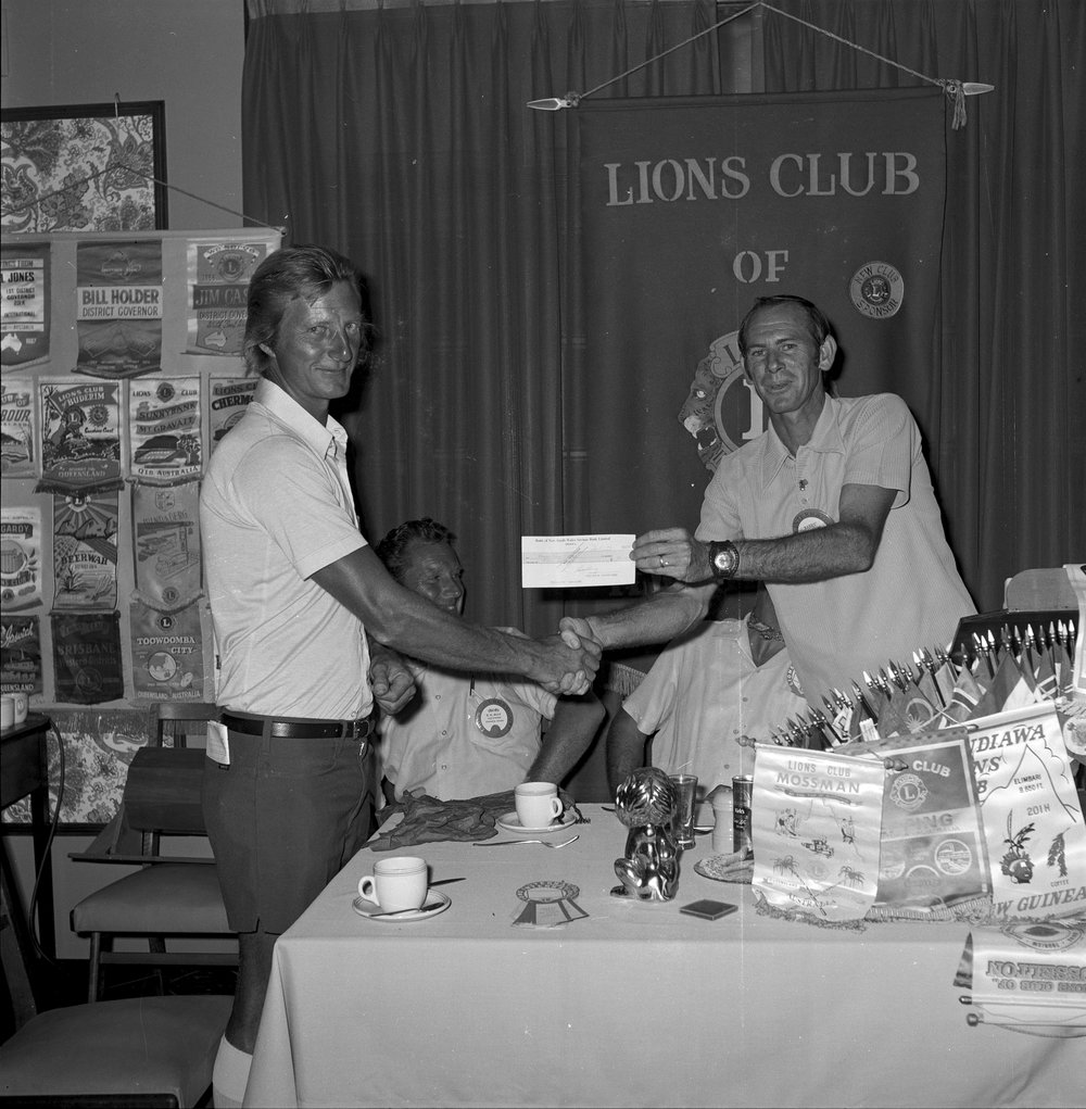 Arthur Webster and Barry Treloar, November 1973