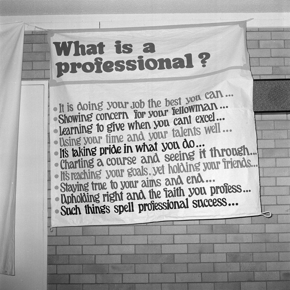 Professional outlook, National Mutual conference, Surfair International Hotel, Marcoola, November 1973