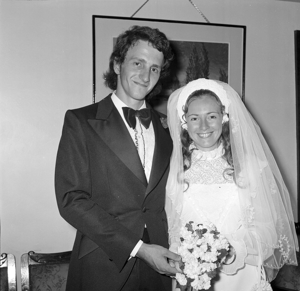 Wedding portrait, Danks Family, 1973