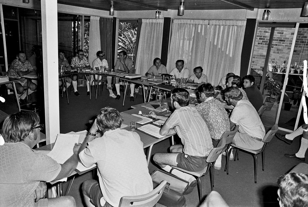 Apex Club meeting, Noosa Heads Hotel, Noosa Heads, December 1973