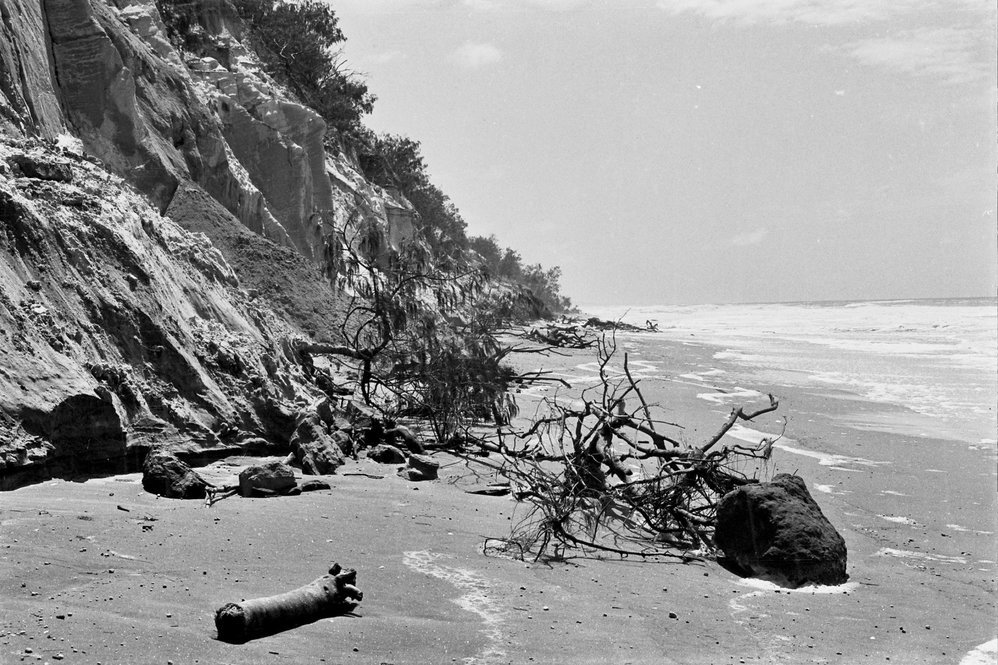 Shoreline erosion, Sunshine Beach, ca 1970s
