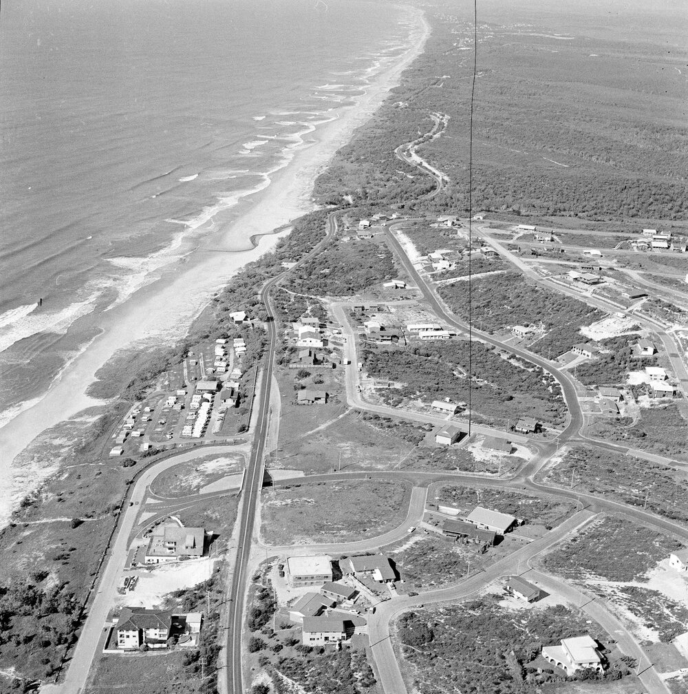 Aerial view, Sunshine Beach, 13 April 1981