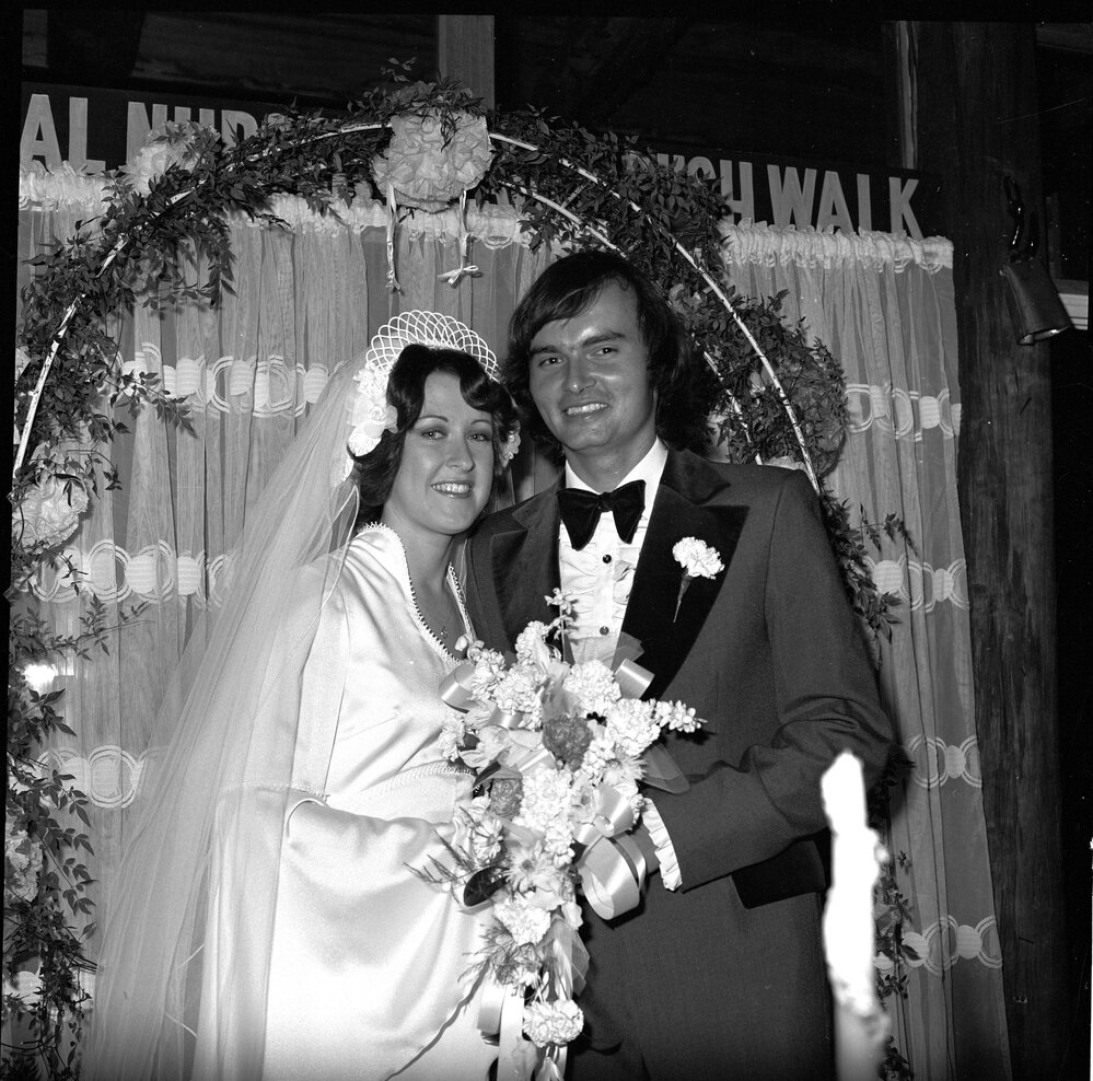 Portrait, Bride and Groom, June 1977