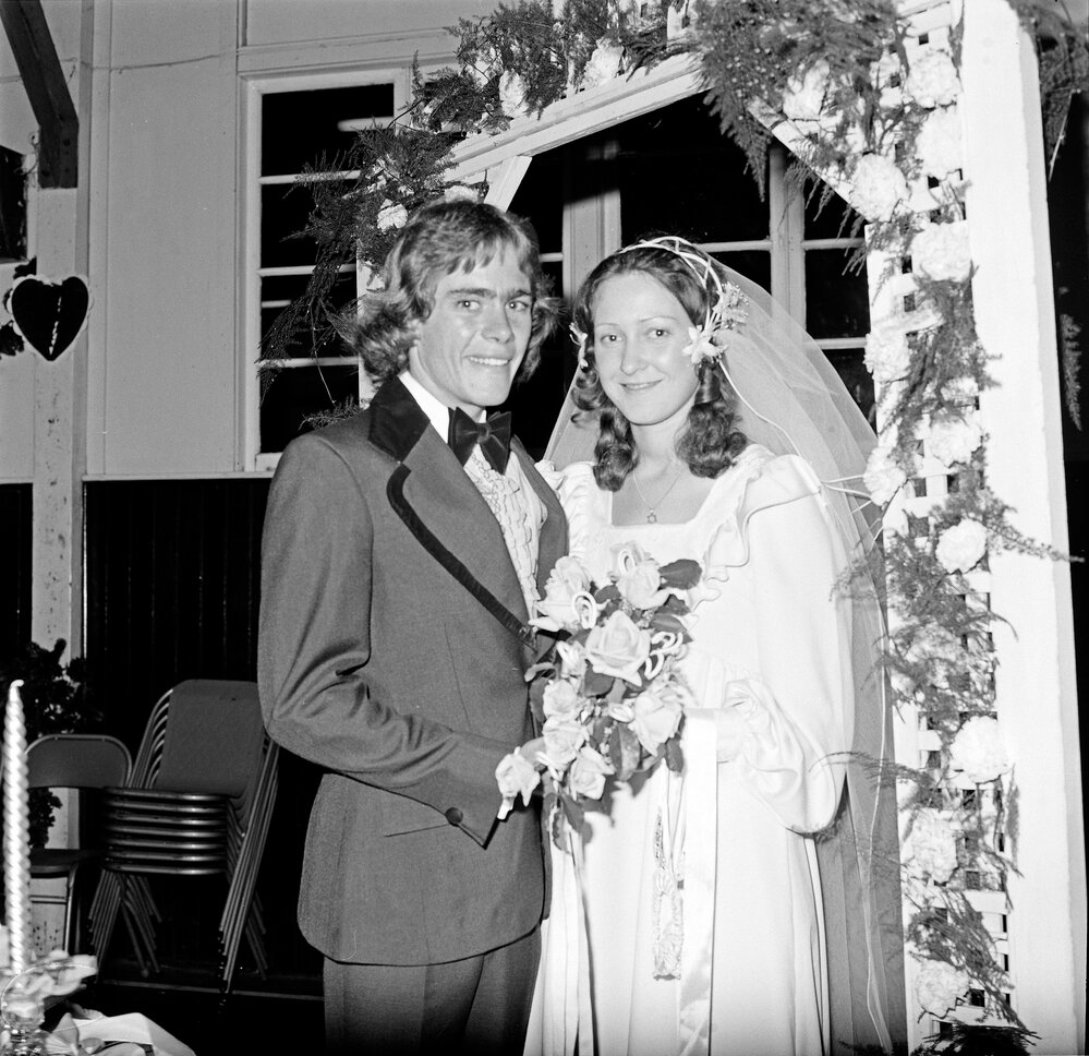 Portrait, Bride and Groom, June 1977