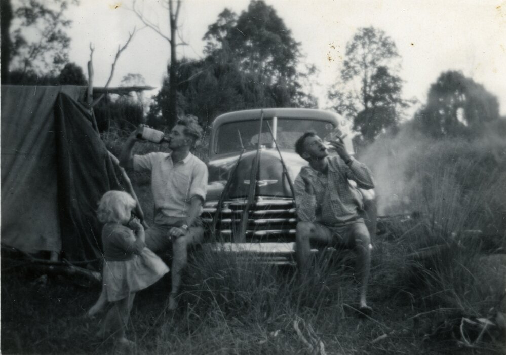 Drinks break, camping, Noosa Heads