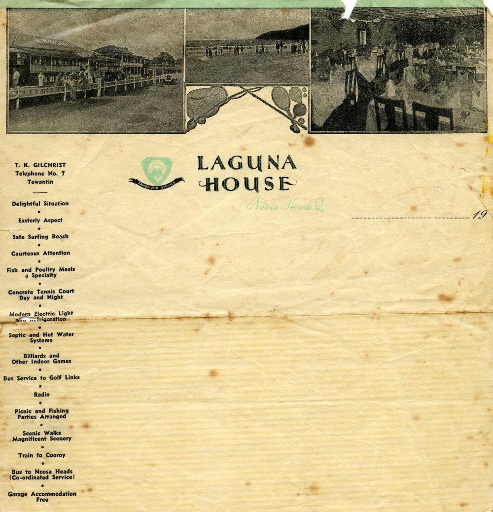 Laguna House Letterhead, ca 1940s