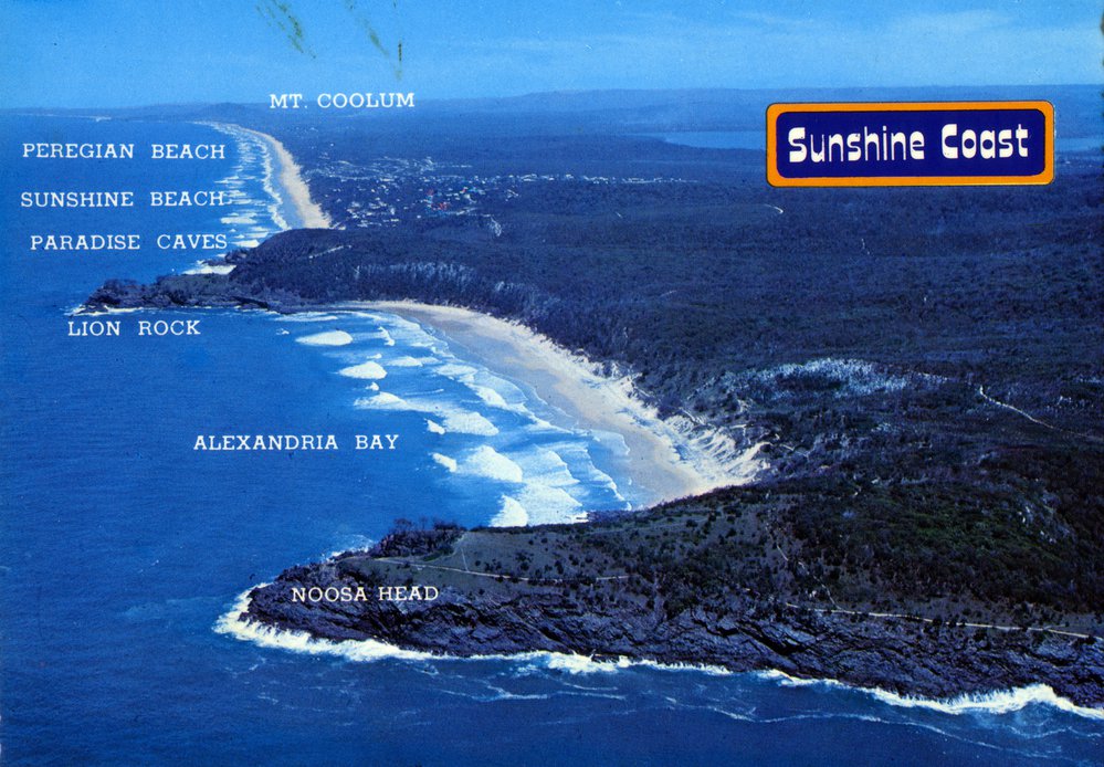 Aerial view of Sunshine Coast