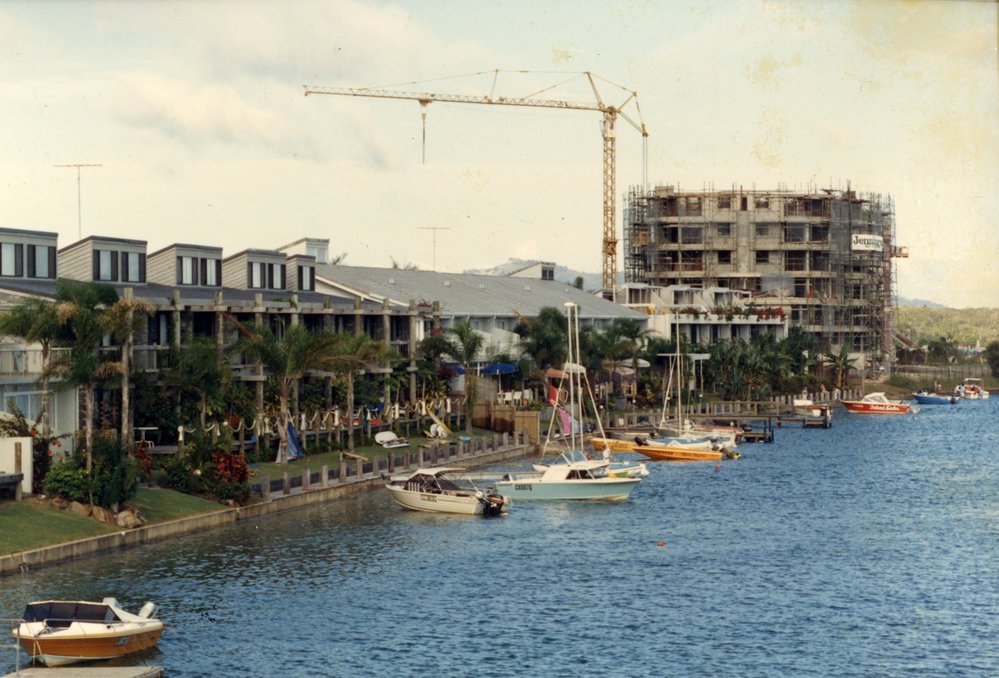 Noosa Pacific under construction, Noosa Sound, 1988 