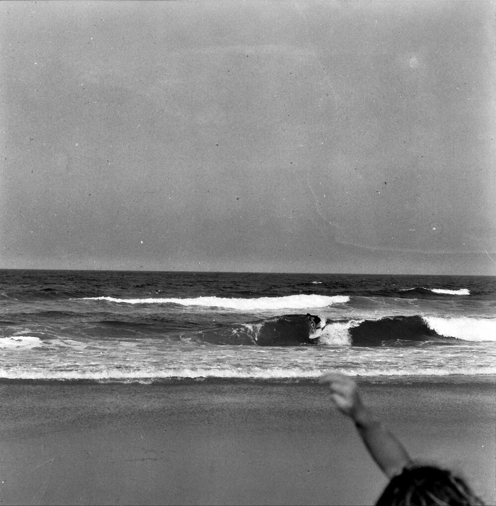 Competitor, Noosa Heads Surfboard Open, Sunshine Beach, September 1969