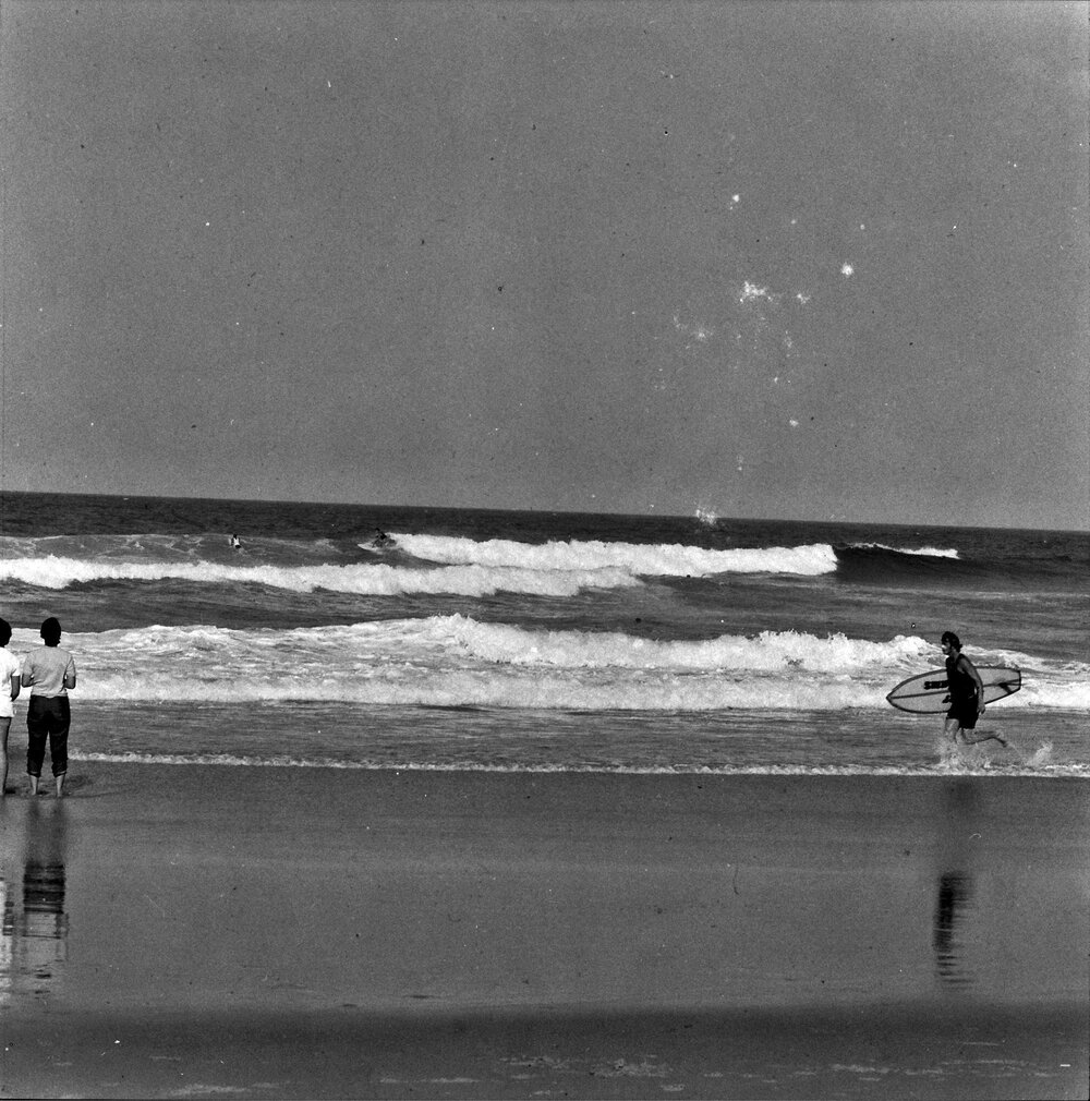 Competitor, Noosa Heads Surfboard Open, Sunshine Beach, September 1969