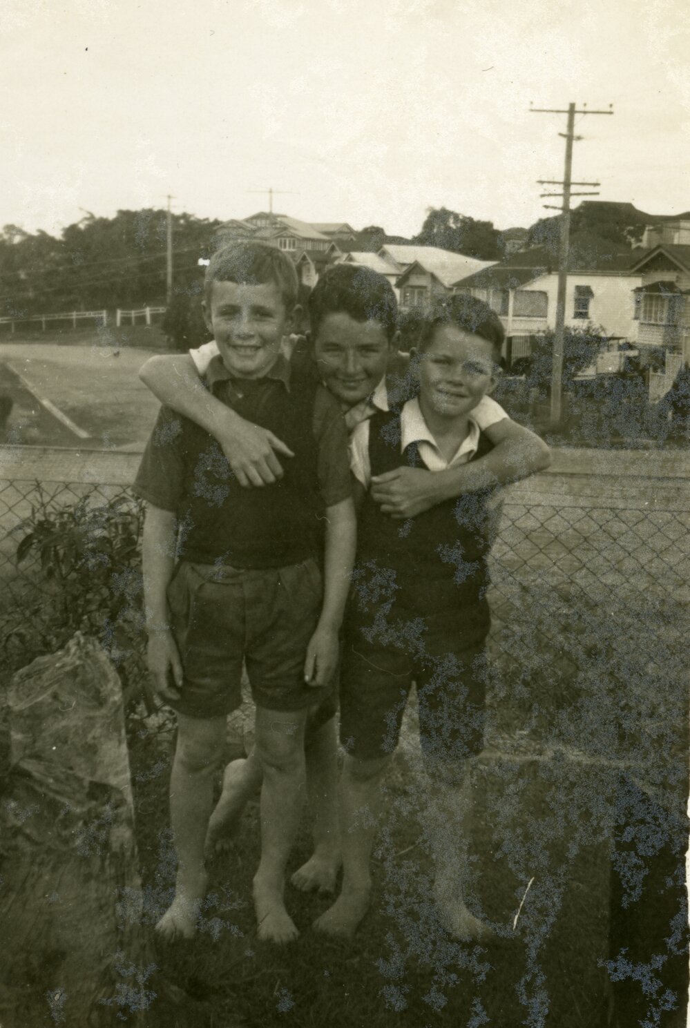 John Leahy, Denis Jones and Mick Jones (l-r), ca 1940