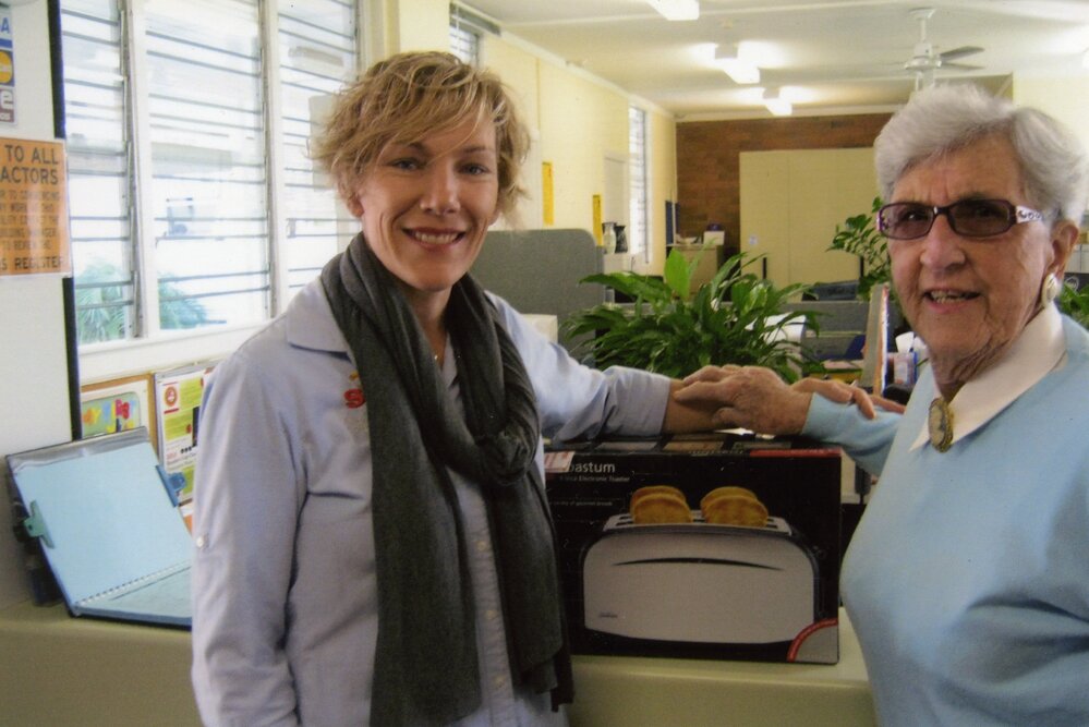 School Chaplain Michelle Gamiero and Olive Donaldson, Tewantin State School, Tewantin, 2014