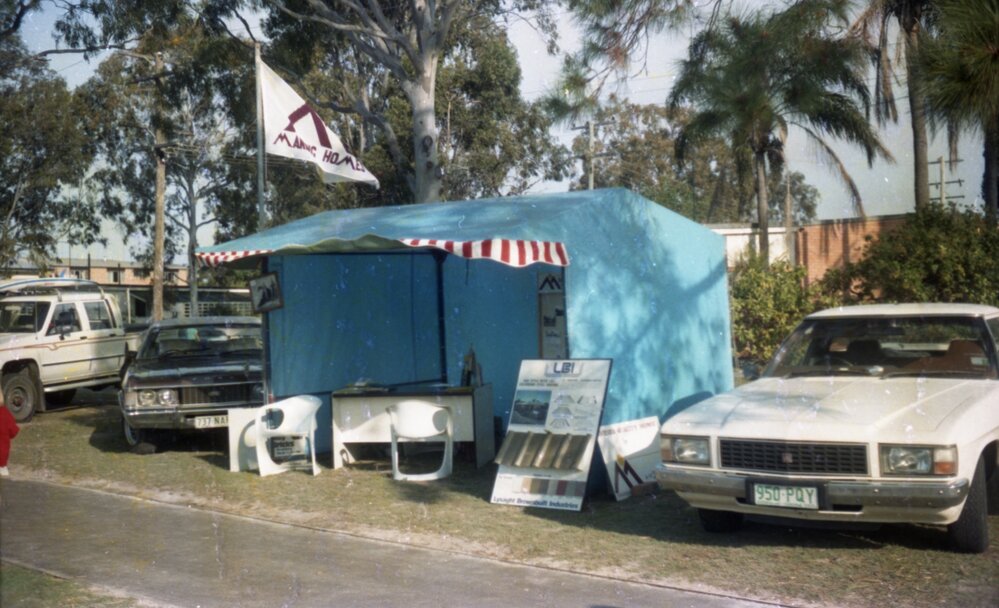 Manning Homes exhibit, Festival of Waters, Noosaville, August 1986