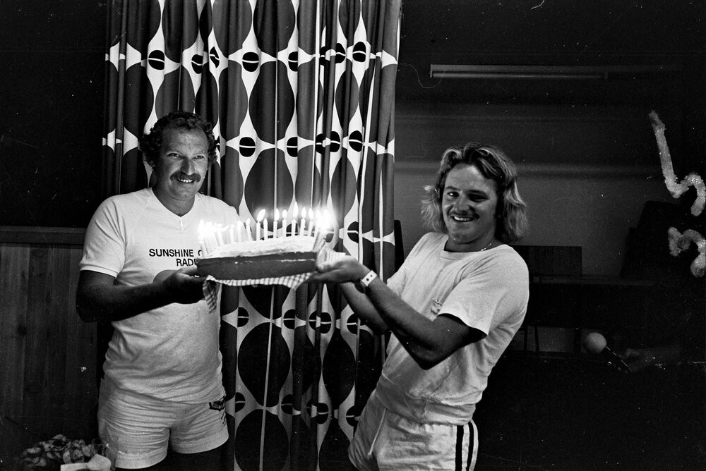 Celebrations, cake and candles, 1978