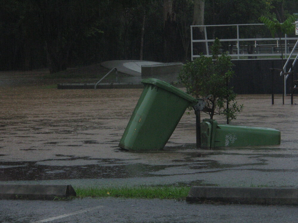 Flooding, Apex Park, Maple Street, Cooroy, 9 January 2011