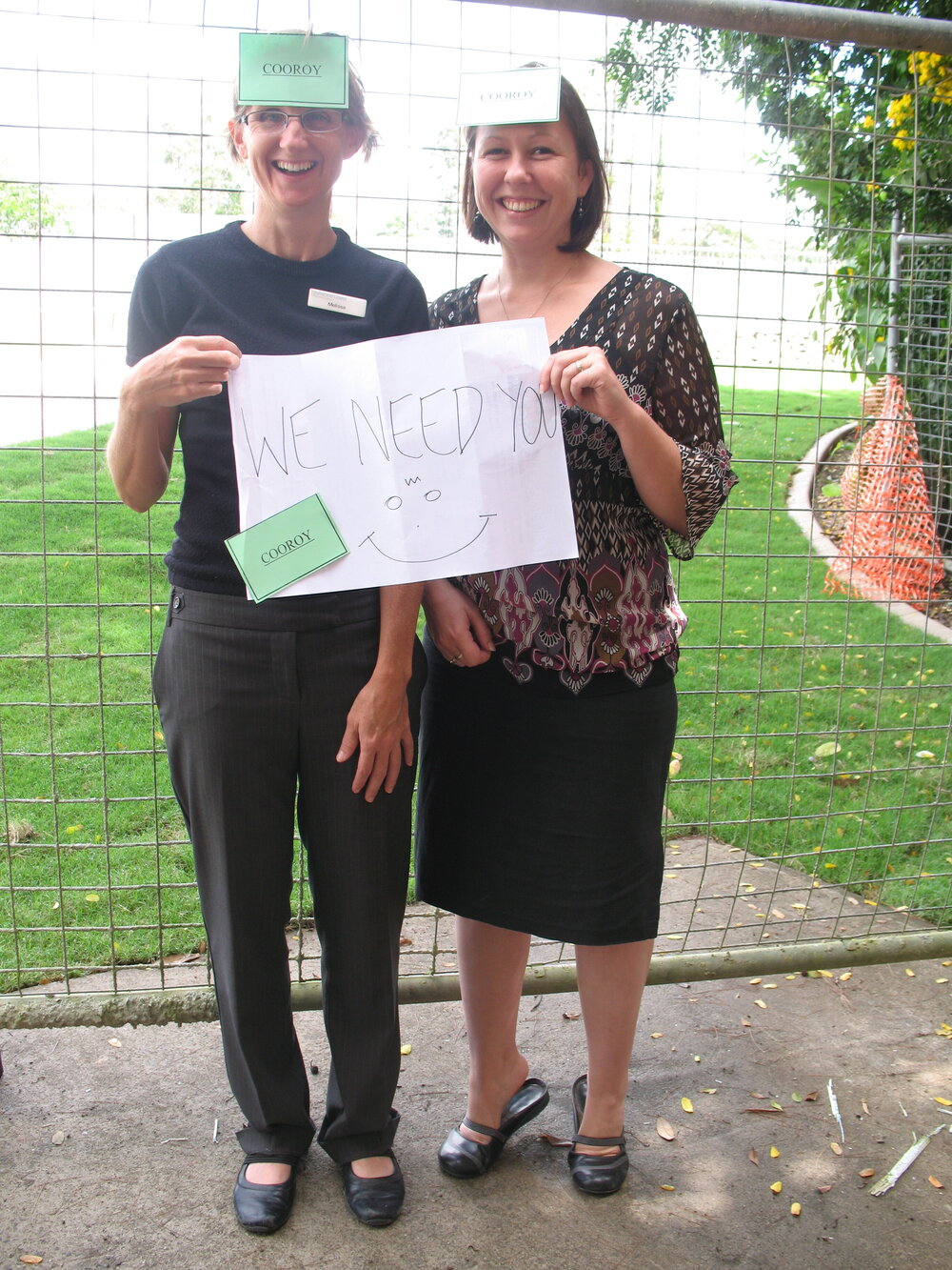 Library membership campaign, Melissa Tong and Tracey King (Library Staff l-r), Cooroy Library, 9 Maple Street, Cooroy, 16 April 2010
