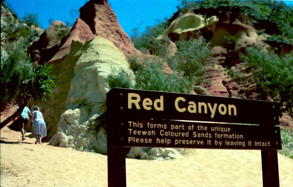 Daytrippers, Red Canyon, Coloured Sands, Noosa North Shore, ca 1990s