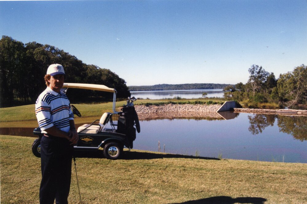 Golfer, Noosa Springs Golf Course, Noosa Heads, ca 1999