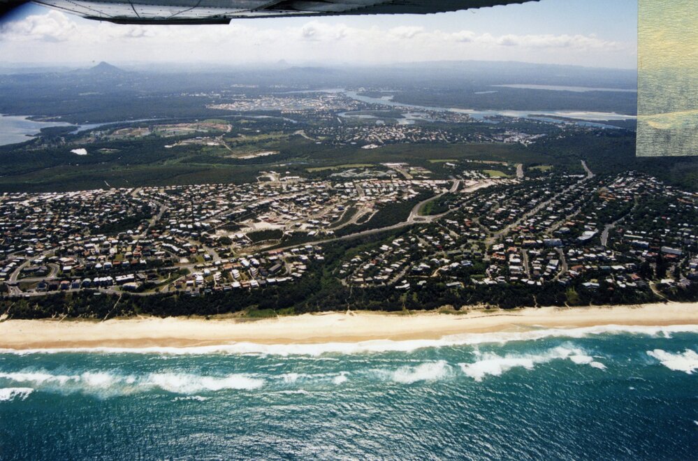 Aerial view, Sunshine Beach, 1990s