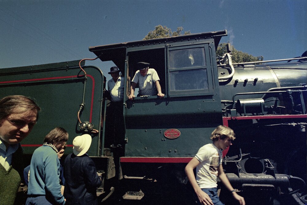 Steam train, Festival of Waters event, Pomona Railway Station, Pomona, 1 September 1979