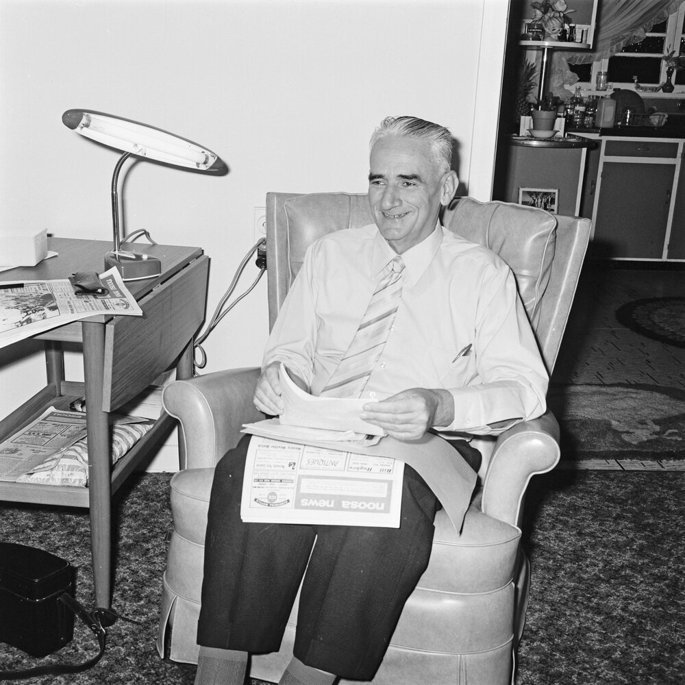 David Low MLA , Tewantin, ca 1974