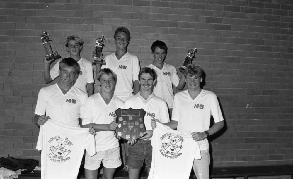 Noosa District State High School boardriders, ca 1980s