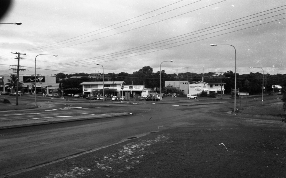 The Banksias, Ampol Service Station and Caravan Park, corner Noosa Drive and Sunshine Beach Road, Noosa Junction, 1980s