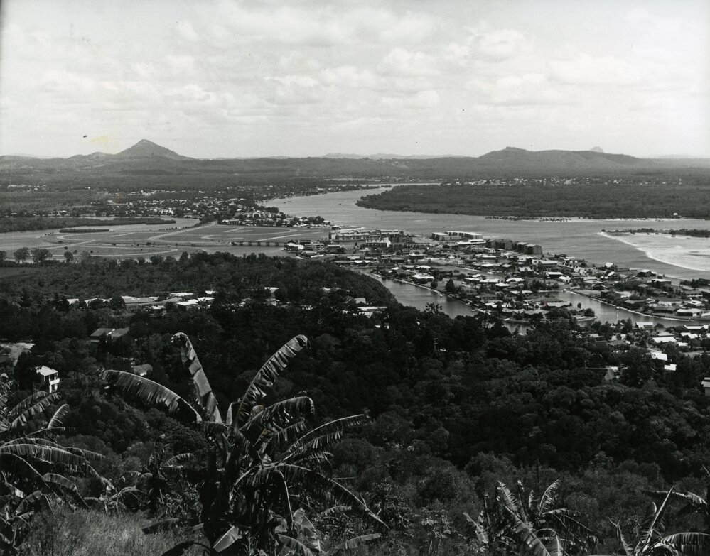 Scenic view, Noosa Heads Lookout, Noosa Heads, 1982