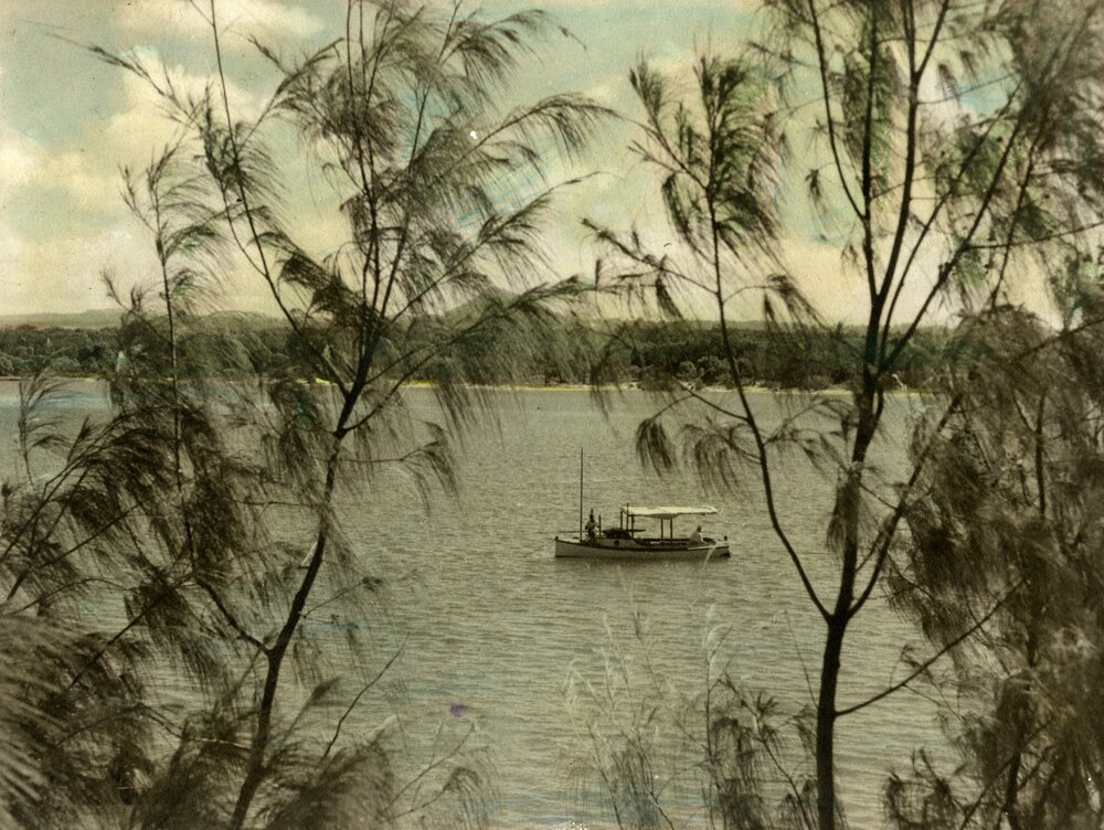 Boating party, Noosa River, ca 1940s