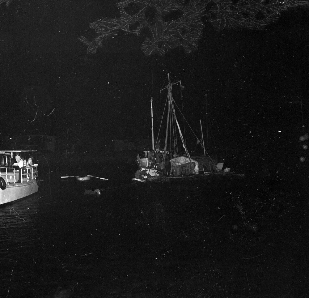 La Balsa expedition crew, media conference, November 1970