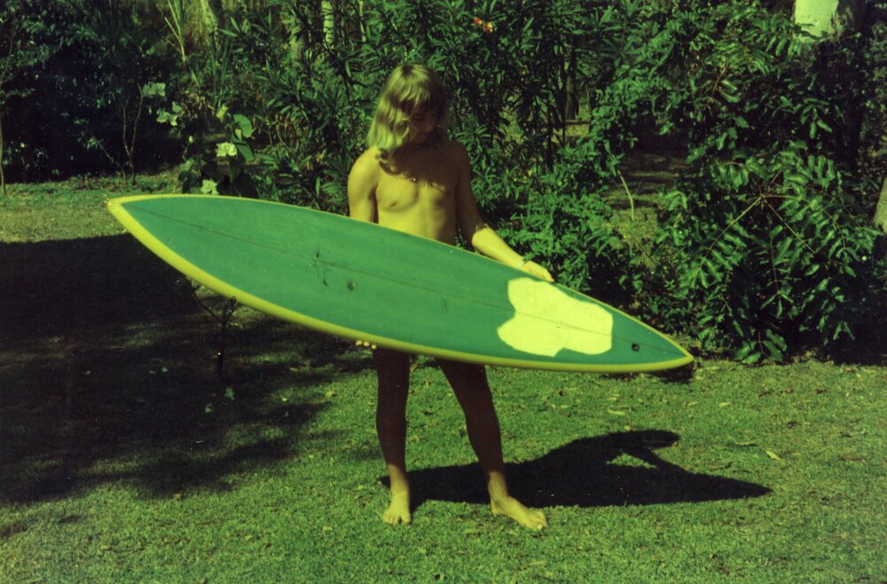 Pure Flight surfboard, Ross Wilson, Tewantin, ca 1973