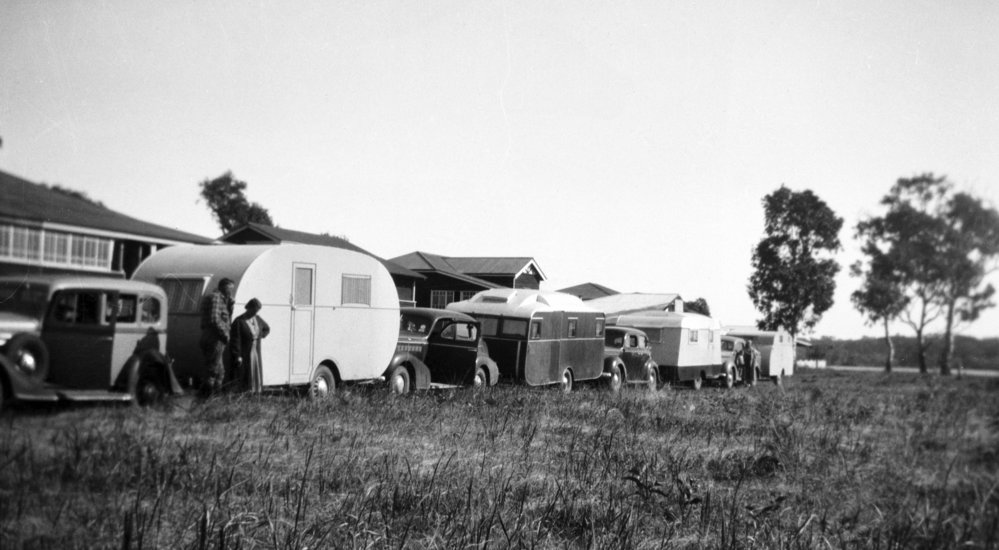 Caravans, camp grounds, Munna Point, Noosaville, ca 1930s