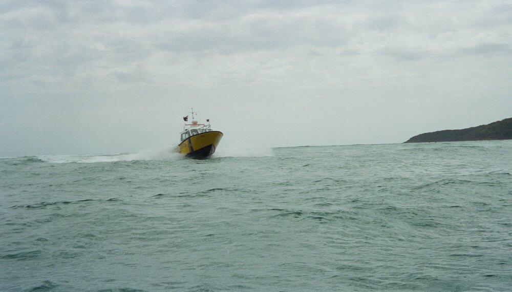 Coast Guard Noosa QF5 boat, Laguna Bay, Noosa Heads, 27 January 2004